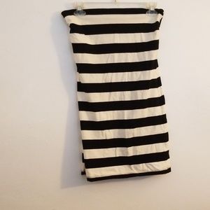 Striped tube top dress